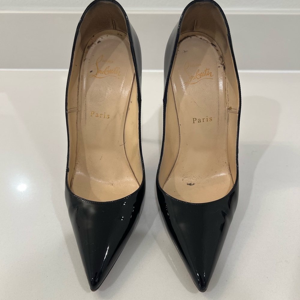 Christian Louboutin Black Patent Leather Heels